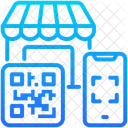 Smart Retail Shopping Digital Icon