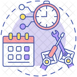 Smart scheduling tools  Icon