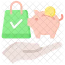 Smart Shopping Purchase Savings Icon