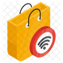 Smart Shopping Tote Jute Icon