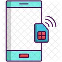 Smart Sim Sim Card Mobile Icon
