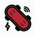 Smart Skateboard Skateboard Electrical Icon