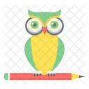 Smart Solution Owl Pencil Icon