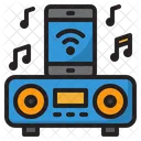Smart Speaker Music Smartphone Icon