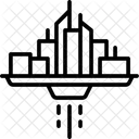 Zukunft Smart City Haus Symbol