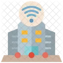 Smart City Gebaude Infrastruktur Symbol