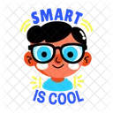 Smart Student Learner Boy Icon