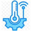 Smart Temperature Cogwheel Gear Icon