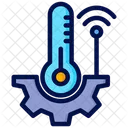 Smart Temperature Cogwheel Gear Icon