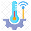 Smart Temperature Cogwheel Gear Icon