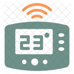 Intelligenter Thermostat  Symbol