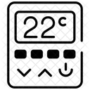 스마트 온도 조절기 아이콘