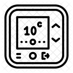 스마트 온도 조절기  아이콘