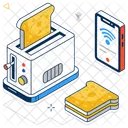 Toaster Kitchen House Icon