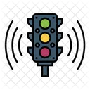Traffic Light Smart City Icon