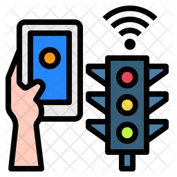 Smart Traffic Signal  Icon