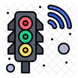 Smart Traffic Signal  Icon