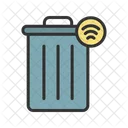 Smart Trash Paper Trash Waste Bin Icon
