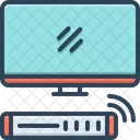 Television Small Screen Broadcasting Icon
