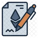 Smart Contract ETH Datei Symbol