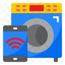 Smart Washing Machine Smartphone Wash Icon