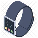 스마트 시계 웨어러블 기술 스마트 팔찌 아이콘