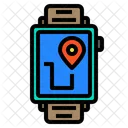 Smart Watch Pin Locations Icon
