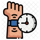 Smart Watch Alarm Time Management Icon