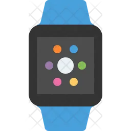 Smart watch blue sport band  Icon