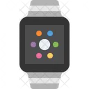 Smart watch grey modern buckle  Icon