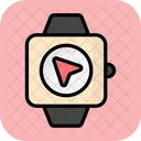 Smart Watch Tracking Track Location Icon