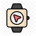 Smart Watch Tracking Track Location Icon