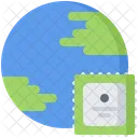 Erde Planet Technologie Icon