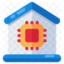 Smarthome Smart House Home Processor Icon