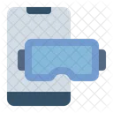 Smarthphone Virtual Reality Metaverse Icon
