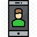 Smartphone User Communication Icon
