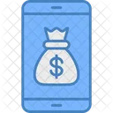 Smartphone Balance Money Bag Icon