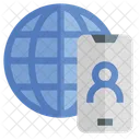 Smartphone Worldwide Internet Icon