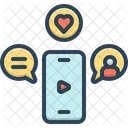 Smartphone Communication Love Chat Icon