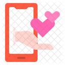 Smartphone Love Message Icon