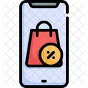 Smartphone Online Shopping Icon