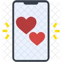 Smartphone Love Heart Icon