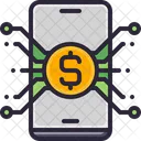 Smartphone Money Digital Icon