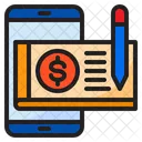 Smartphone Money Financial Icon