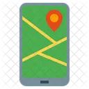 Smartphone Navigator Navigation Direction Guide Icon