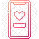 Smartphone Love Communication Icon