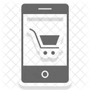 Smartphone Screen Cart Online Shopping Icon