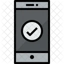 Smartphone Check Communication Icon