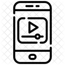 Smartphone Mobile Application Video Player Icon