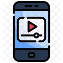 Smartphone Mobile Application Video Player Icon